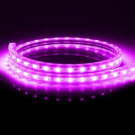 Ruban strip led 220v ip65 rose flexible ultra lumineux