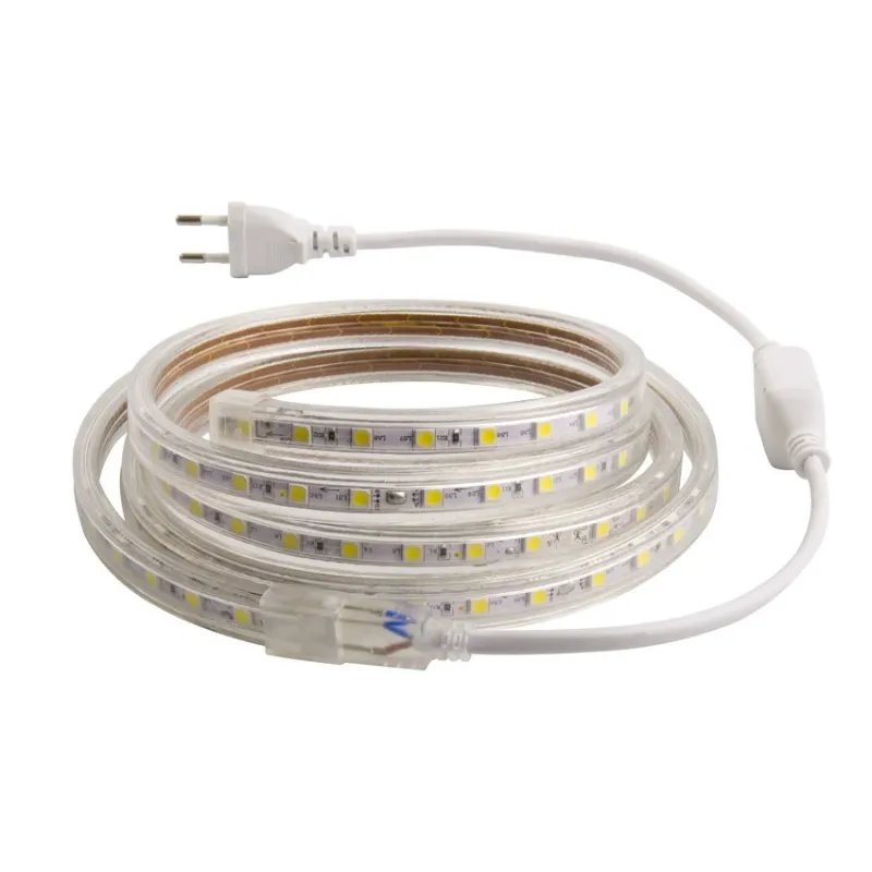 Ruban led strip 220v ip65 orange flexible lumière ultra lumineux