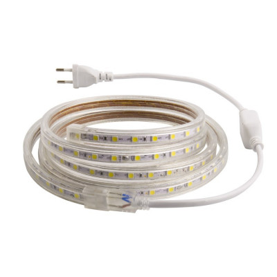 Ruban led strip 220v ip65 jaune flexible lumière ultra lumineux