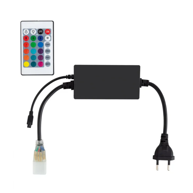 Contrôleur ruban led 220v rgb ir-40m ligne continu max