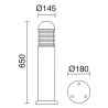 Borne NOVA IP65 LED SMD AC 15W 3000K Noir