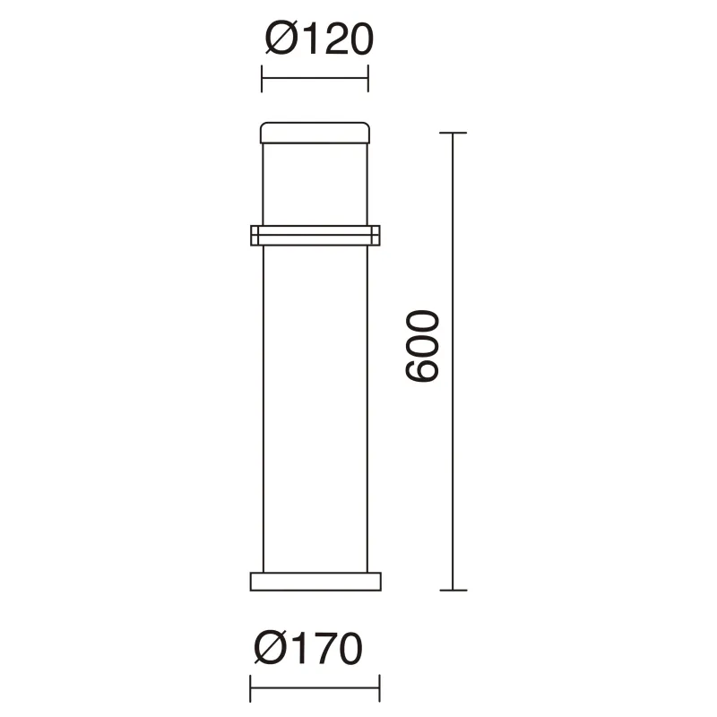 Borne OMO IP55 E27 23W Vert