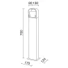 Borne ZENDA IP55 LED COB 6W 4000K Anthracite