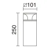 Borne ODIN IP65 LED SMD 6W 3000K Anthracite