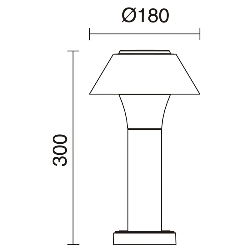 Borne BUCKET IP65 Phase Triac C LED SMD 10.50W 3000K Anthracite