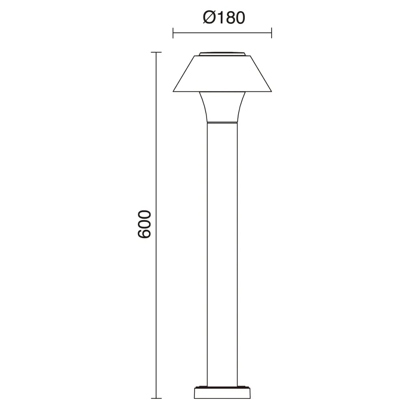 Borne BUCKET IP65 LED SMD 10.50W 4000K Anthracite