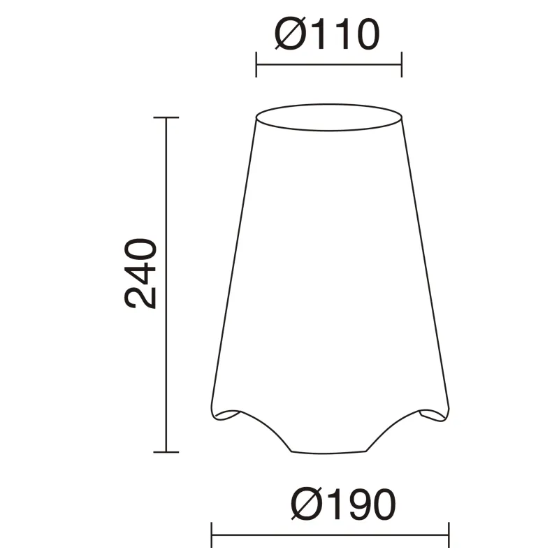 Lampe à poser NIZA IP44 E14 11W Blanc