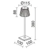 Luminaire mobile LITTA IP54 Touch dimming LED SMD 2.20W 3000K Noir