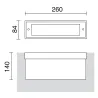Encastré de sol ARGIN IP67 LED SMD 10.50W 4000K Acier inoxydable
