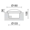 Encastré de sol 1 fenêtre SURI BIG IP67 LED SMD 6W 3000K Anthracite