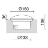 Encastré de sol 2 fenêtres SURI BIG IP67 LED SMD 6W 3000K Anthracite