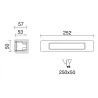 Encastré mural WIND IP55 R7s LED Bulb 11W 3000K Blanc