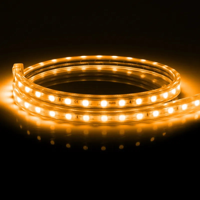 Ruban lumineux strip led 220v ip65 orange flexible contrôleur wifi couleurs