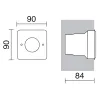 Encastrement mural / sol NAT-LED IP68 LED SMD Bleu 1.50W Acier inoxydable
