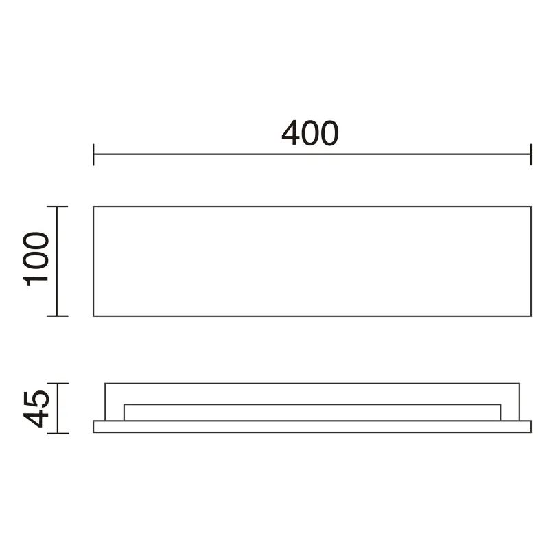 Applique STONE IP65 LED SMD 2x5.50W 3000K Béton naturel