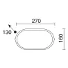 Applique IVER IP65 LED SMD AC 13W 3000K Noir