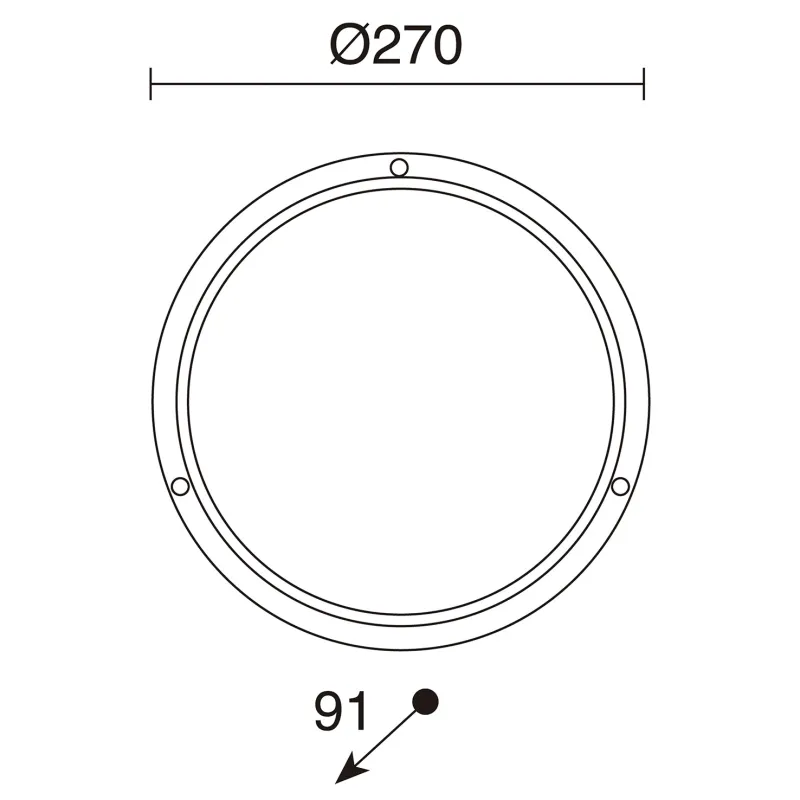 Applique PLAFF IP65 E27 42W Blanc