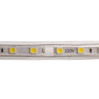 Ruban lumineux strip led 220v ip65 jaune flexible contrôleur wifi couleurs