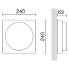 Applique STERLO IP65 LED SMD AC 12.90W 3000K Anthracite