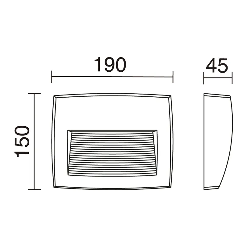 Applique STORM IP55 R7s LED Bulb 8.50W 3000K Blanc
