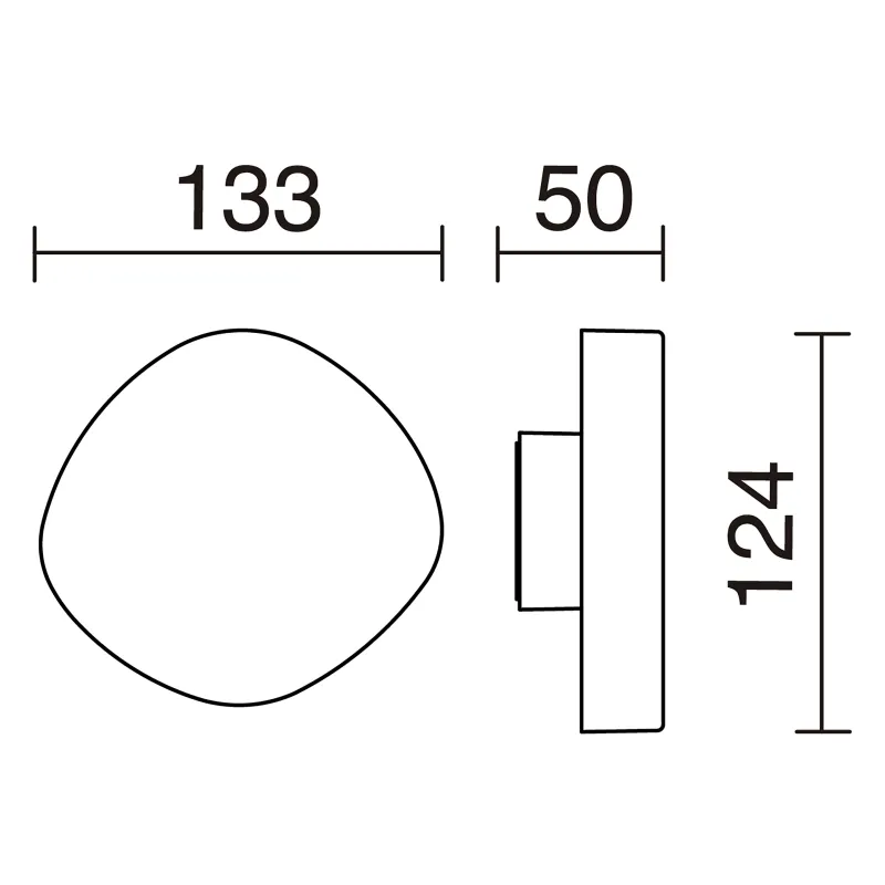 Applique CLOUD IP54 LED SMD AC 7W 3000K Anthracite