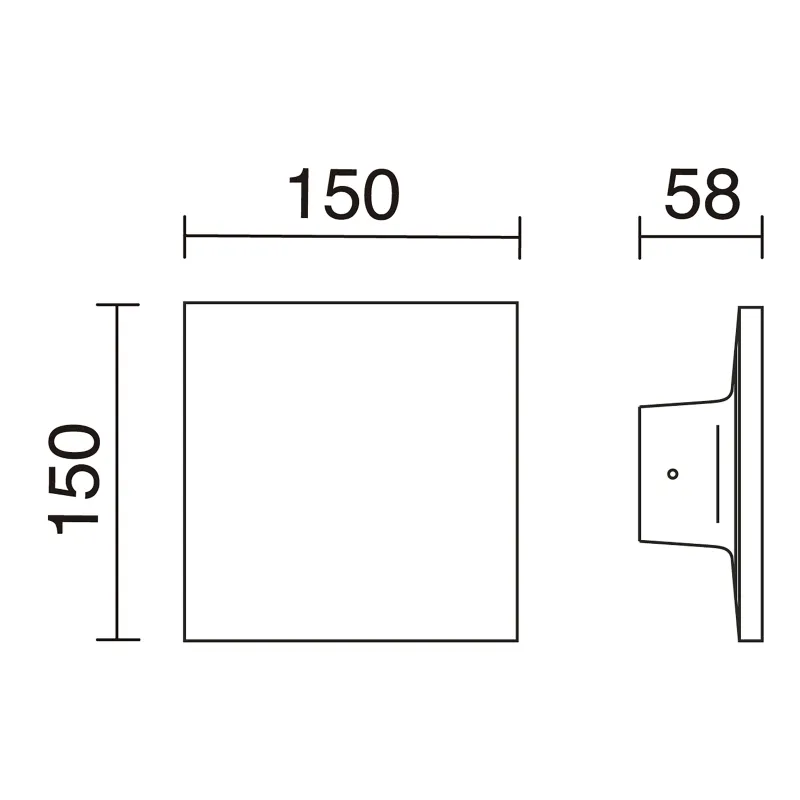 Applique FROST IP65 LED SMD 6.50W 3000K Blanc