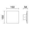 Applique FROST IP65 LED SMD 6.50W 3000K Blanc