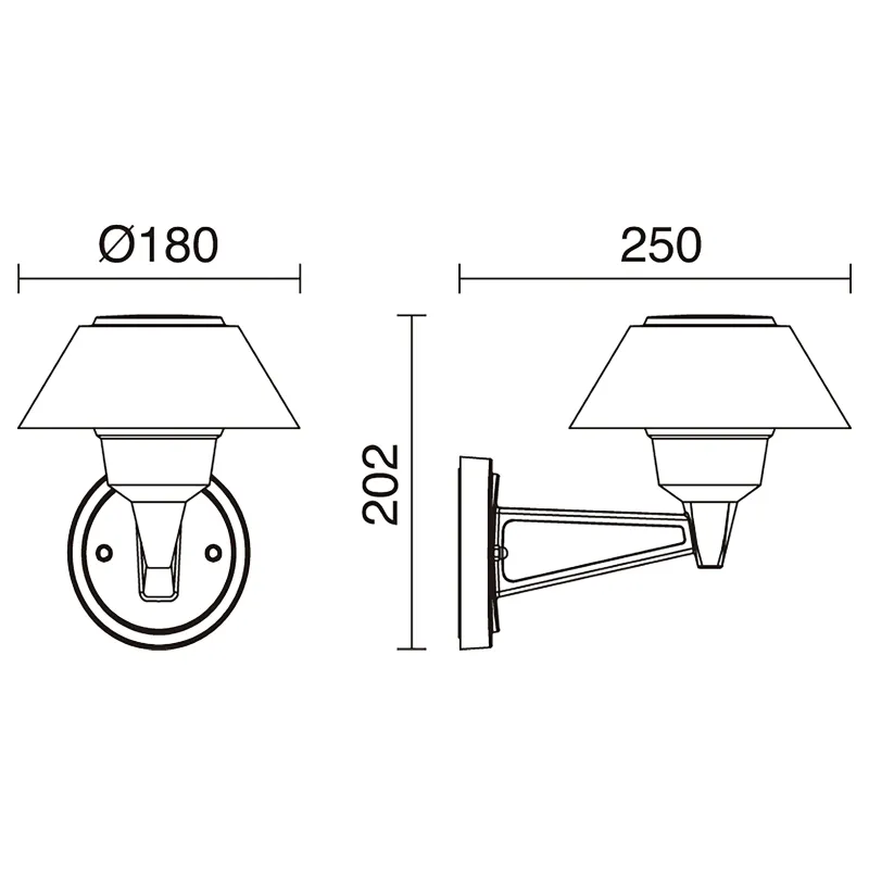 Applique BUCKET IP65 Phase Triac C LED SMD 10.50W 3000K Anthracite