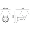 Applique BUCKET IP65 LED SMD 10.50W 4000K Anthracite