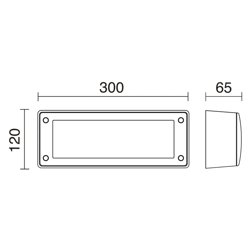 Applique DEVON IP66 GX53 LED T2 2x3W 3000K Gris