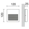 Applique asymétrique SLIM IP65 LED SMD 3W 4000K Anthracite