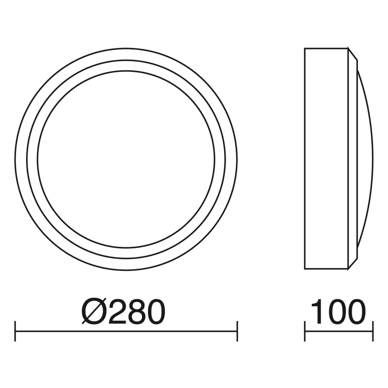 Applique encastrée DAIRA IP65 E27 42W Blanc