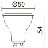 Lampe LED PRO GU10 3.50W Blanc