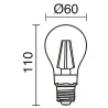Lampe LED FILAMENT E27 LED Bulb 6W 2700K