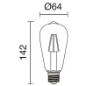 Lampe LED FILAMENT E27 LED Bulb 4W 2700K
