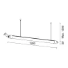 Suspension CROUS IP66 LED SMD 37W 5700K Blanc