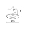 Encastré de plafond CARPO IP65 GU5.3 50W Blanc