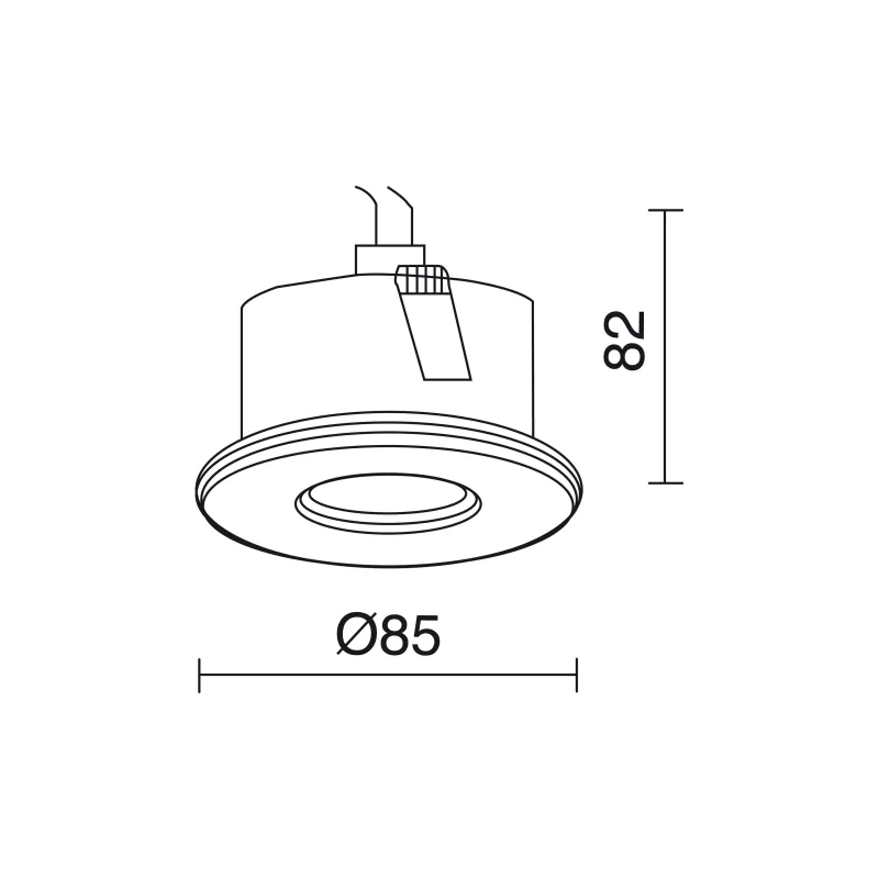Encastré de plafond CARPO IP65 GU10 50W Blanc