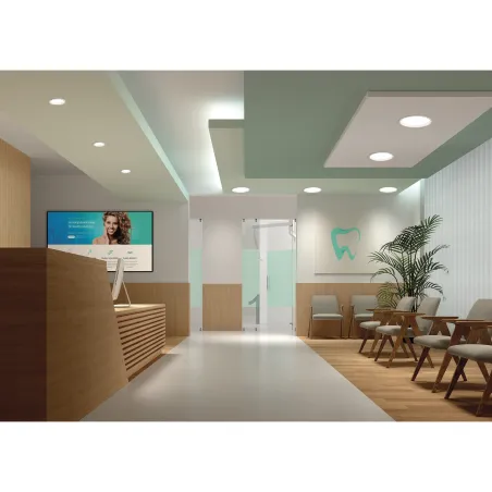 Encastré de plafond CALYPSO2 IP44 LED SMD 24W 3000K Blanc