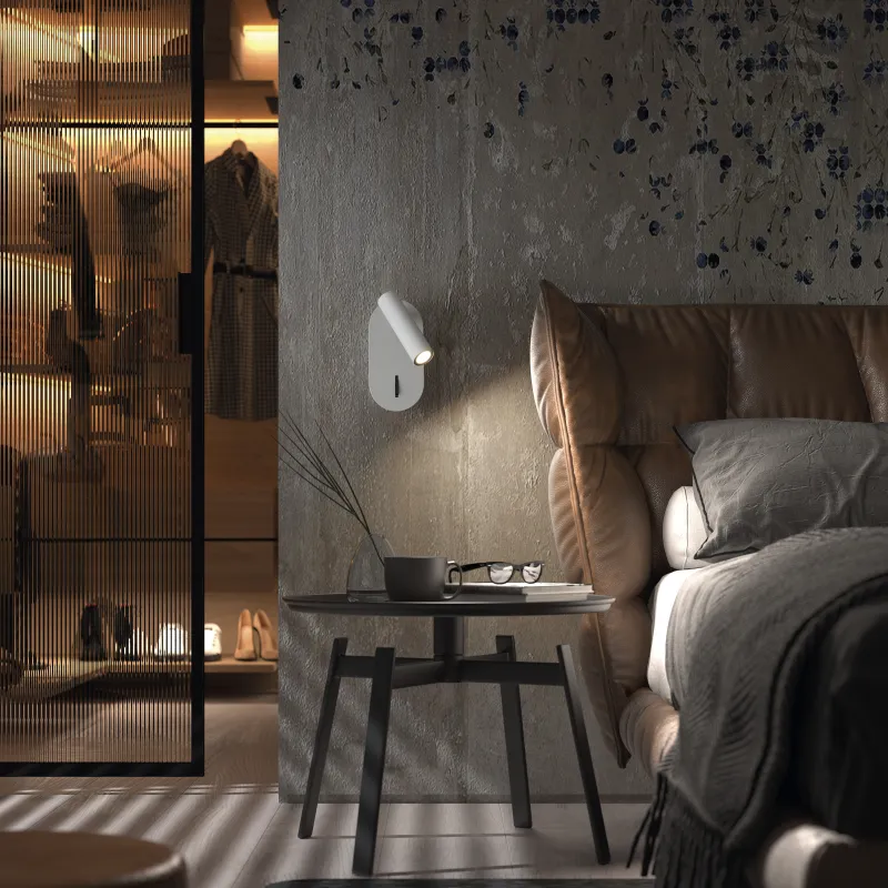 Encastré mural DIRK LED SMD 3W 3000K Blanc