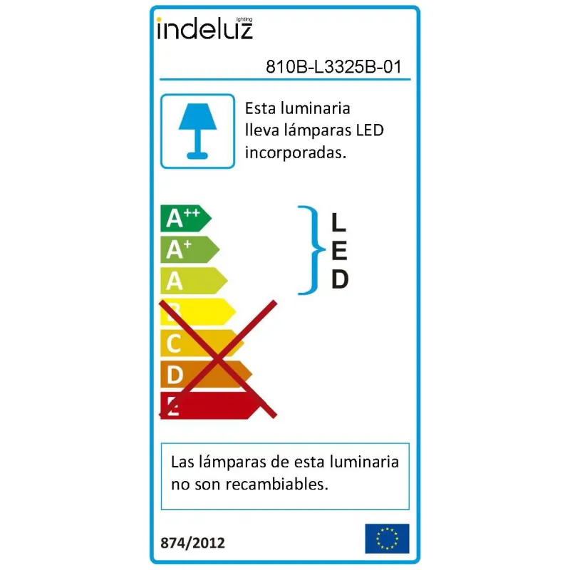 Encastré mural IOTA LED SMD 25W 4000K Blanc