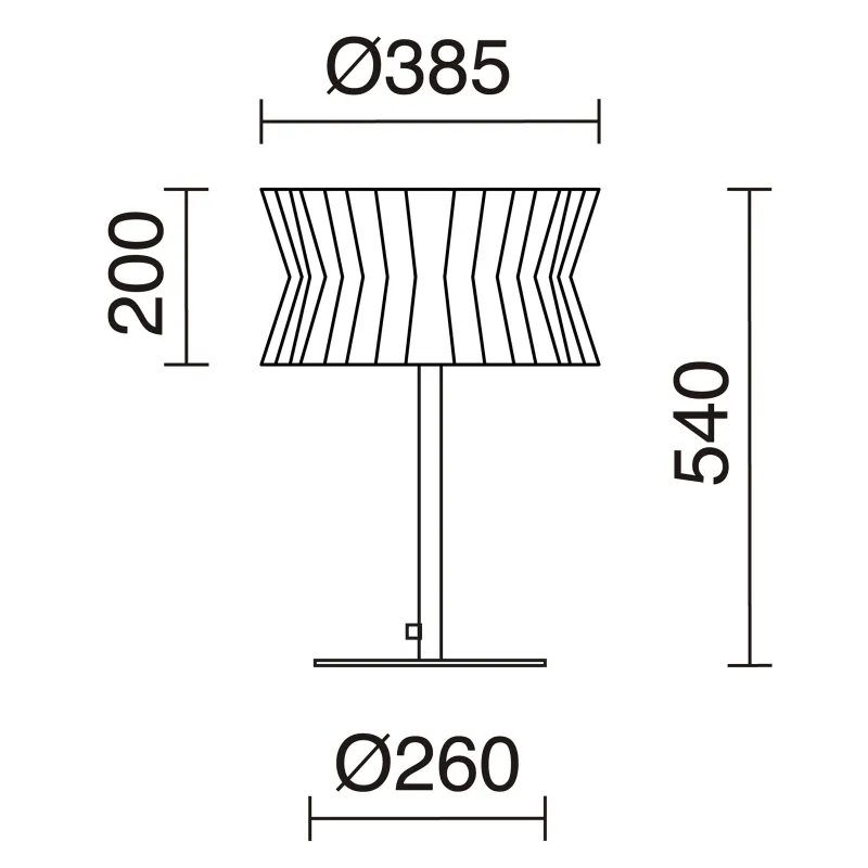 Lampe à poser CORA E27 40W Noir Ruban enveloppé noir