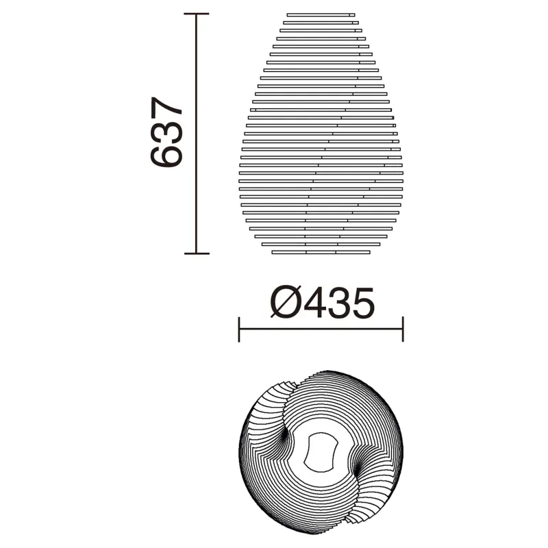 Lampe à poser TWIST GX53 LED T2 10W 3000K Bois de hêtre