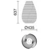Lampe à poser TWIST GX53 LED T2 10W 3000K Bois de hêtre