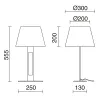Lampe à poser CLASSICAL E27 60W Or Coton noir