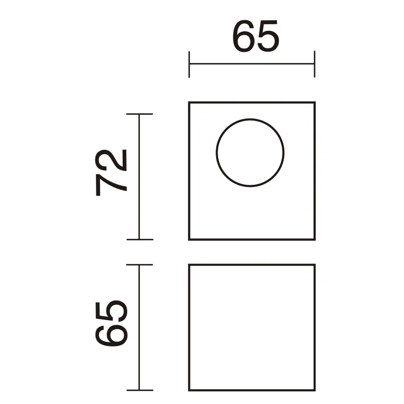 Applique BRICK LED SMD 3W 3000K Blanc