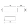 Applique IONA LED SMD AC 13W 3000K Noir