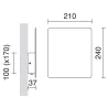 Applique BALTIC LED SMD 5W 3000K Blanc