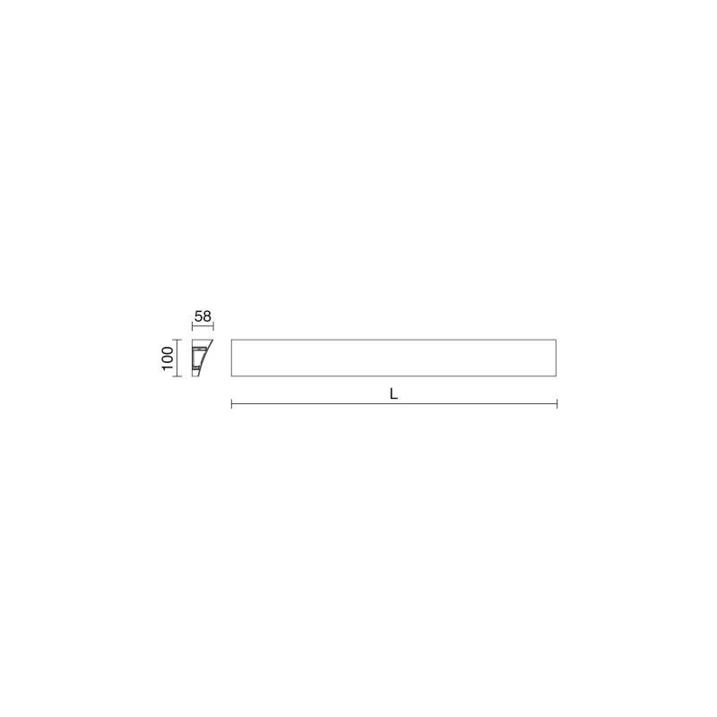 Applique TAU LED SMD 2x21W 3000K Gris