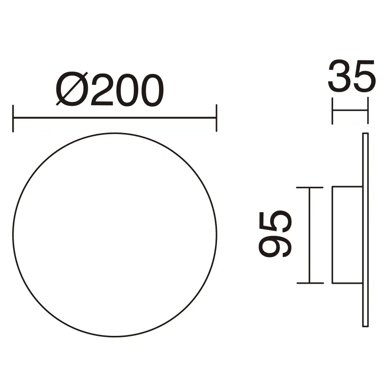 Applique CIRCULAR LED SMD 9W 3000K Blanc